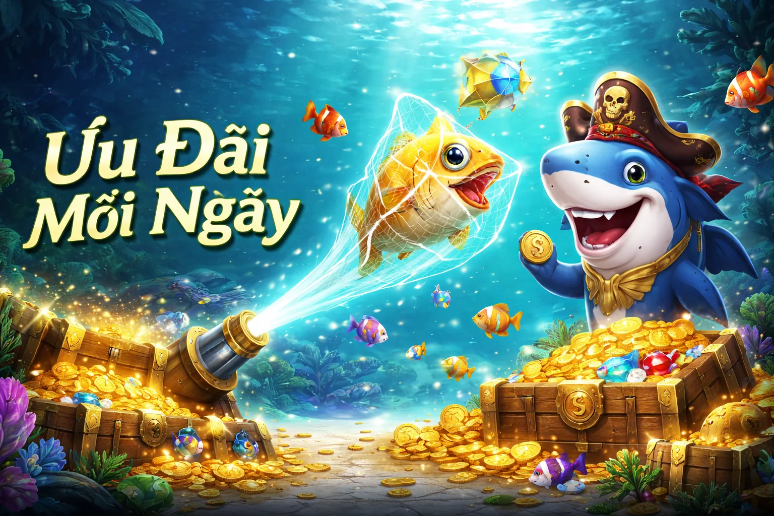 Hình ảnh hấp dẫn về các chương trình khuyến mãi và ưu đãi đặc biệt của 45winvn, với các biểu tượng tiền thưởng, quà tặng và thông báo ưu đãi, thu hút người chơi mới và cũ.
